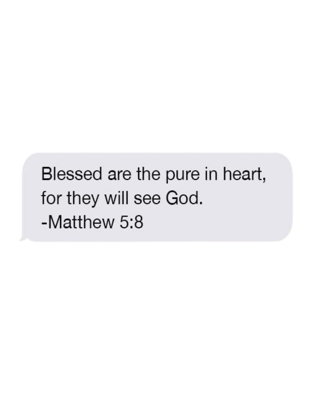 Matthew 5:8 Text Sticker