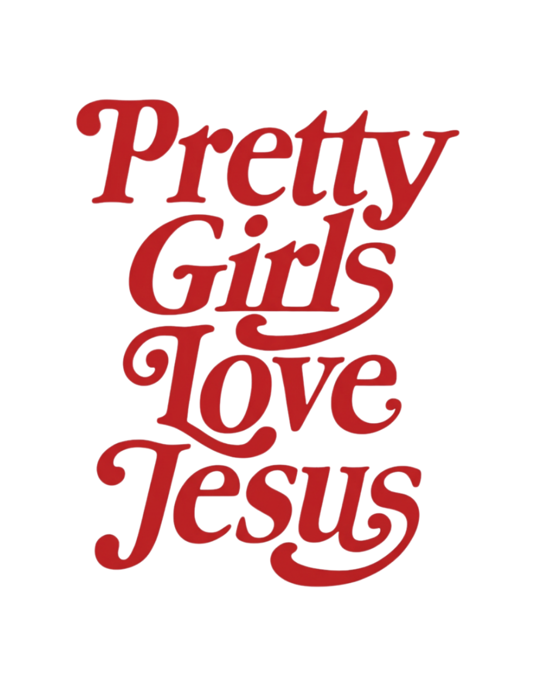Pretty Girls Love Jesus Sticker