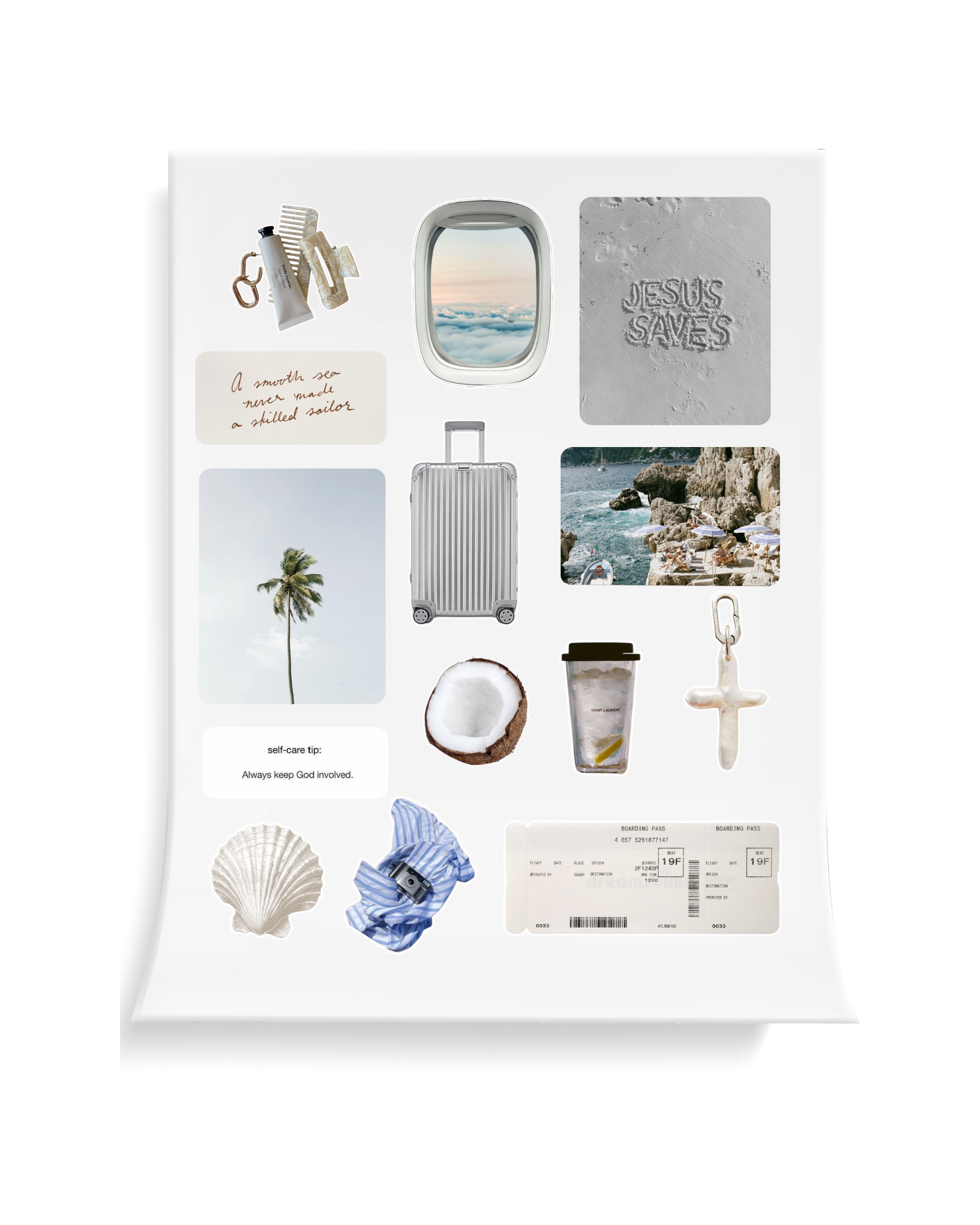 Sea of Grace Epoxy Sticker Set
