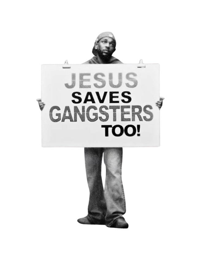 Jesus Saves Gangsters Sticker
